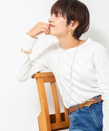 NOLLEY’S | ◇【WEB限定】コンパクトベアテレコクルーネックロンT(Tシャツ/カットソー)