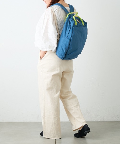 EARTH MADE（アースメイド）の「12POCKET INSIDE PRINT RUCK（バックパック/リュック・レディース・ベージュ/グレー/ライトベージュ/ブルー/カーキ/ブラック/ブルー系その他/ライトグレー・フリー/0）」の11枚目の写真