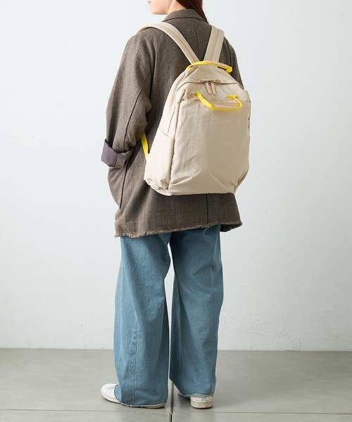 EARTH MADE（アースメイド）の「12POCKET INSIDE PRINT RUCK（バックパック/リュック・レディース・ベージュ/グレー/ライトベージュ/ブルー/カーキ/ブラック/ブルー系その他/ライトグレー・フリー/0）」の18枚目の写真