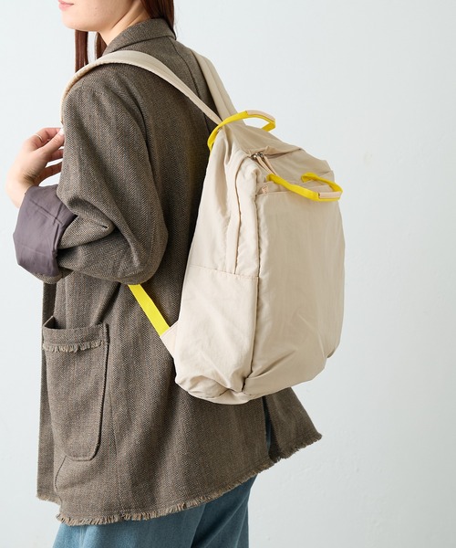 EARTH MADE（アースメイド）の「12POCKET INSIDE PRINT RUCK（バックパック/リュック・レディース・ベージュ/グレー/ライトベージュ/ブルー/カーキ/ブラック/ブルー系その他/ライトグレー・フリー/0）」の19枚目の写真