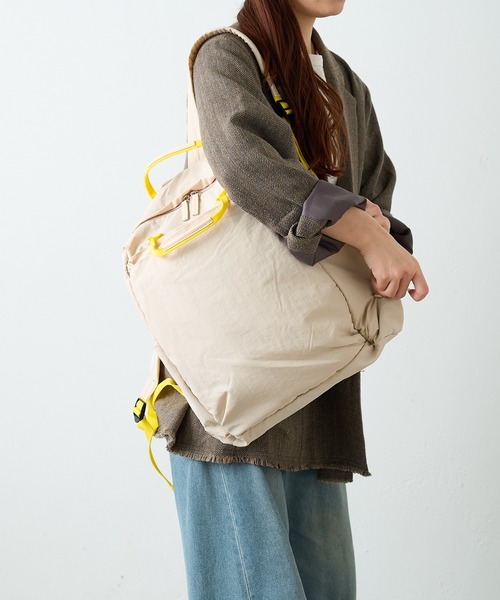 EARTH MADE（アースメイド）の「12POCKET INSIDE PRINT RUCK（バックパック/リュック・レディース・ベージュ/グレー/ライトベージュ/ブルー/カーキ/ブラック/ブルー系その他/ライトグレー・フリー/0）」の21枚目の写真