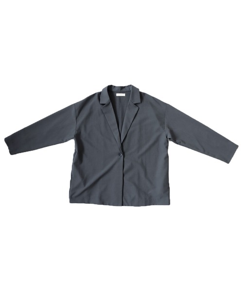 antiqua(アンティカ)の「シンプルジャケット(テーラードジャケット・レディース・グレー/ブラック・FREE)」の17枚目の写真