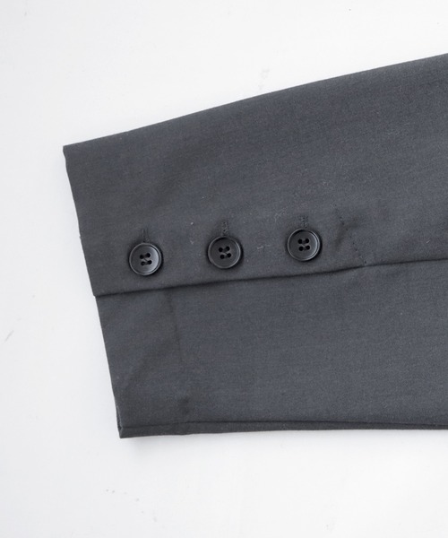 antiqua(アンティカ)の「シンプルジャケット(テーラードジャケット・レディース・グレー/ブラック・FREE)」の20枚目の写真