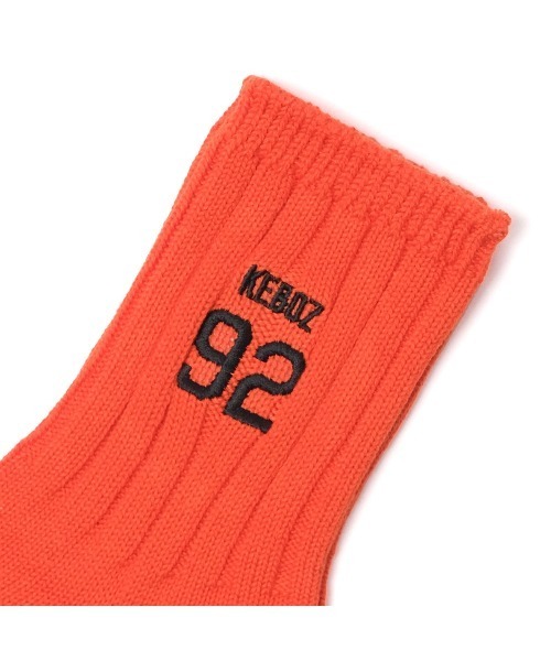 KEBOZ(ケボズ)の「92 SOCKS(ソックス/靴下・メンズ・オレンジ/ホワイト/ブルー/グリーン/ブラック/グレー/イエロー・LARGE/MEDIUM)」の14枚目の写真