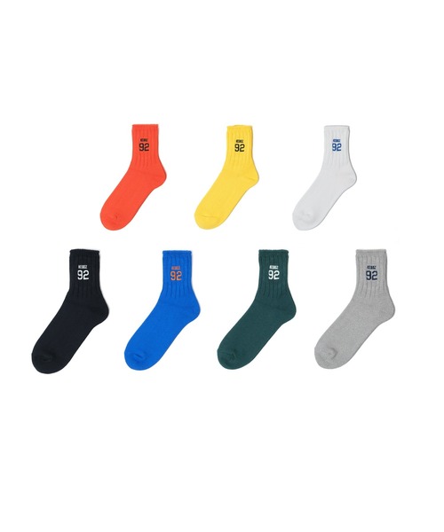 KEBOZ(ケボズ)の「92 SOCKS(ソックス/靴下・メンズ・オレンジ/ホワイト/ブルー/グリーン/ブラック/グレー/イエロー・LARGE/MEDIUM)」の15枚目の写真
