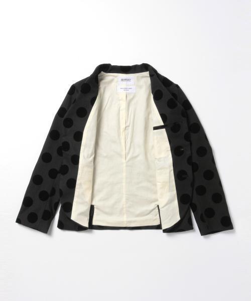 BEAMS BOY(ビームスボーイ)の「BEAMS BOY / フロッキープリント DOT 3ボタン ジャケット(テーラードジャケット・レディース・ブラック/ネイビー・ONE SIZE)」の10枚目の写真