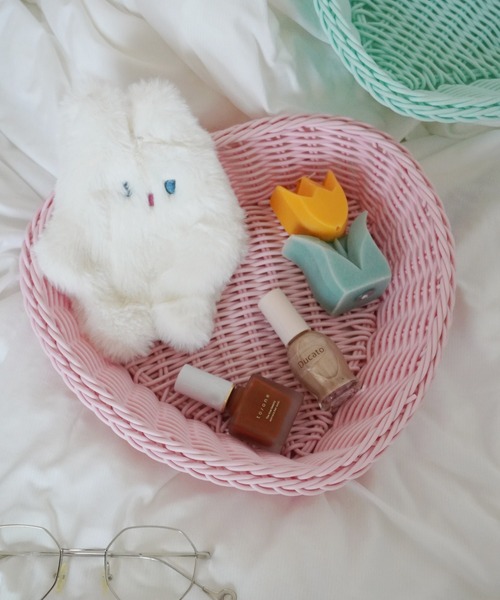 Port(ポート)の「パステルカラー ハート バケット / 収納 トレイ カゴ #_(収納グッズ・レディース・ピンク/グリーン/パープル・FREE)」の10枚目の写真