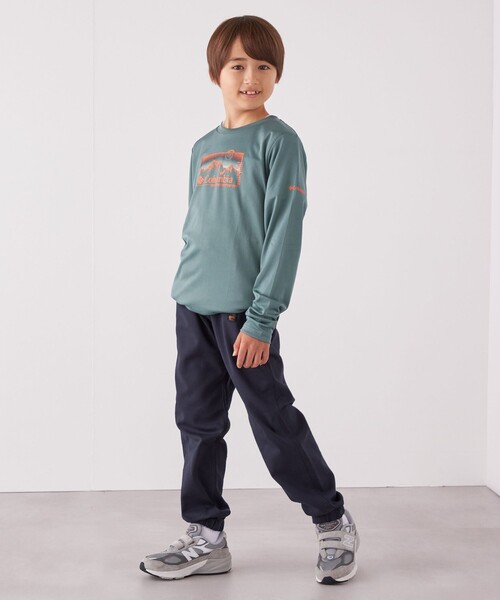 Columbia(コロンビア)の「Columbia: 〈UVカット〉・〈吸水速乾〉オールシーズン ファンクション 長袖Tシャツ◇(Tシャツ/カットソー・キッズ・グレー/ネイビー・S(110-120㎝)/M(125-135㎝)/L(140-150㎝))」の5枚目の写真