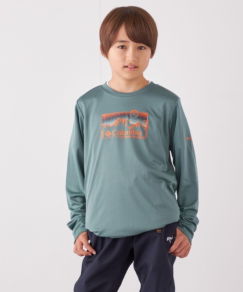 Columbia(コロンビア)の「Columbia: 〈UVカット〉・〈吸水速乾〉オールシーズン ファンクション 長袖Tシャツ◇(Tシャツ/カットソー・キッズ・グレー/ネイビー・S(110-120㎝)/M(125-135㎝)/L(140-150㎝))」の6枚目の写真