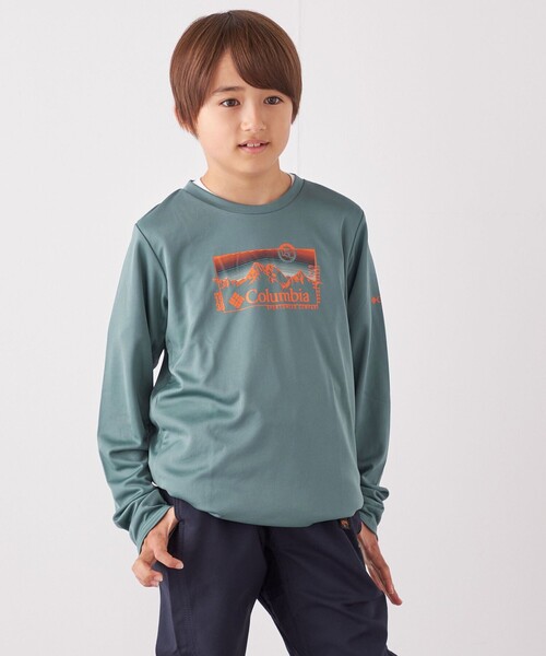 Columbia(コロンビア)の「Columbia: 〈UVカット〉・〈吸水速乾〉オールシーズン ファンクション 長袖Tシャツ◇(Tシャツ/カットソー・キッズ・グレー/ネイビー・S(110-120㎝)/M(125-135㎝)/L(140-150㎝))」の7枚目の写真