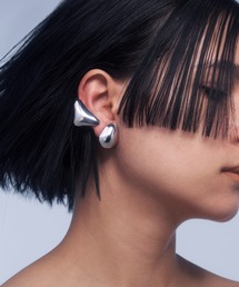 美品IRIS47⭐︎シルバーオーバル型ピアスとリングセット PIERCE – iris47