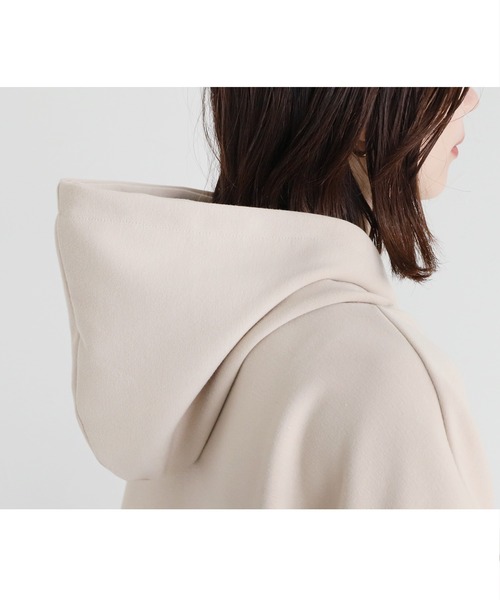 reca(レカ)の「ダンボールオーバーサイズパーカー(パーカー・レディース・ベージュ/ブラック/ブラウン/オフホワイト・FREE)」の10枚目の写真