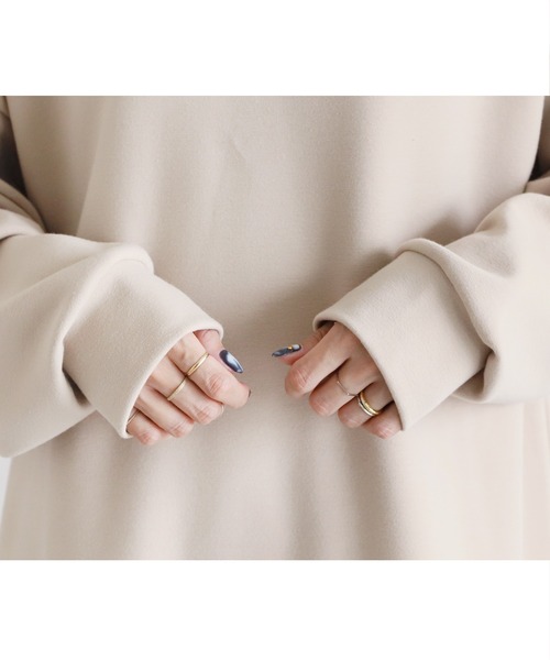 reca(レカ)の「ダンボールオーバーサイズパーカー(パーカー・レディース・ベージュ/ブラック/ブラウン/オフホワイト・FREE)」の9枚目の写真