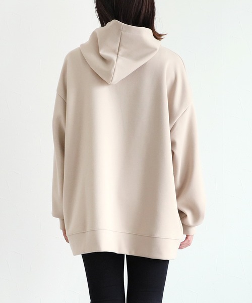 reca(レカ)の「ダンボールオーバーサイズパーカー(パーカー・レディース・ベージュ/ブラック/ブラウン/オフホワイト・FREE)」の20枚目の写真