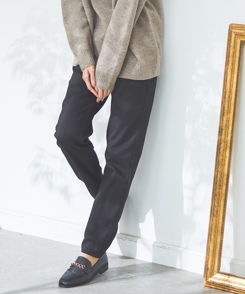超〜美品！「M.＆KYOKO」黒系！ミックスヤーンニット素材のパンツです 超〜美品！「M.＆KYOKO」黒系！ミックスヤーンニット素材の