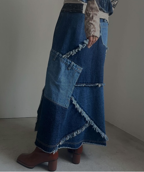 AMERIアメリ★デニムジャンパースカート　スタッズが可愛い！！BSTONE AMERIアメリ☆デニムジャンパースカート スタッズが可愛い！！BSTONE