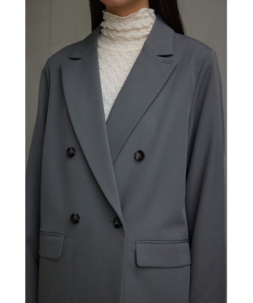 AZUL by moussy（アズールバイマウジー）の「ダブルテーラードジャケット（テーラードジャケット・レディース・グレー/ブラック・FREE）」の19枚目の写真