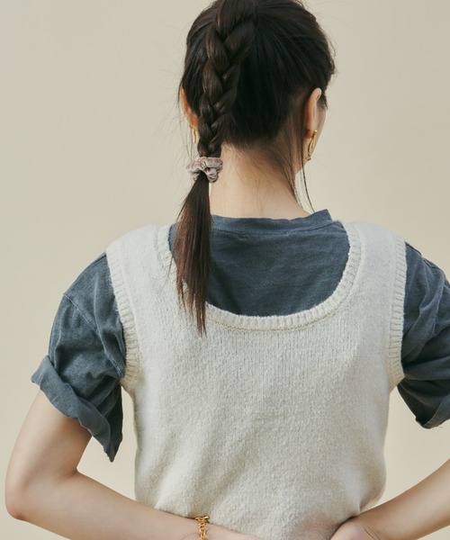 GIUNON(ジウノン)の「velour chouchou(2color set) / ベロアシュシュ(2カラーセット)(シュシュ・レディース・ブラック/レッド/ミント・FREE)」の21枚目の写真