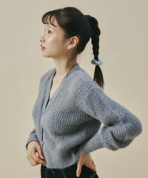 GIUNON(ジウノン)の「velour chouchou(2color set) / ベロアシュシュ(2カラーセット)(シュシュ・レディース・ブラック/レッド/ミント・FREE)」の17枚目の写真