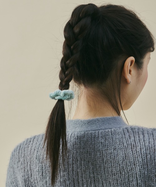 GIUNON(ジウノン)の「velour chouchou(2color set) / ベロアシュシュ(2カラーセット)(シュシュ・レディース・ブラック/レッド/ミント・FREE)」の18枚目の写真