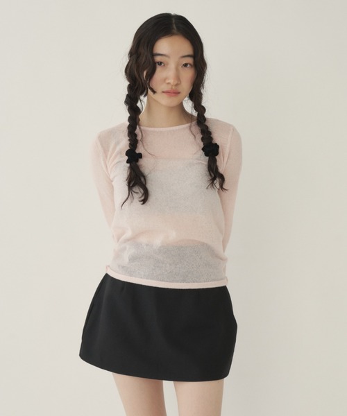 GIUNON(ジウノン)の「velour chouchou(2color set) / ベロアシュシュ(2カラーセット)(シュシュ・レディース・ブラック/レッド/ミント・FREE)」の9枚目の写真