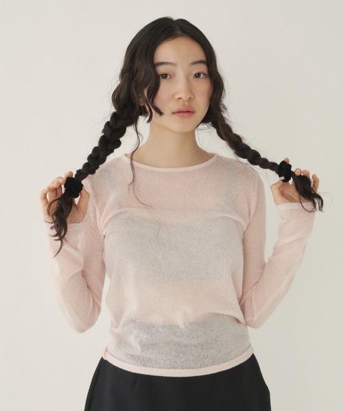 GIUNON(ジウノン)の「velour chouchou(2color set) / ベロアシュシュ(2カラーセット)(シュシュ・レディース・ブラック/レッド/ミント・FREE)」の10枚目の写真