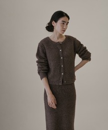 SALON adam et rope' | 【WEB限定】前後2WAYラメニットカーディガン【セットアップ対応】(カーディガン/ボレロ)