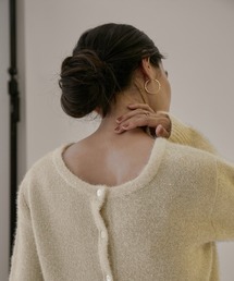 SALON adam et rope' | 【WEB限定】前後2WAYラメニットカーディガン【セットアップ対応】(カーディガン/ボレロ)