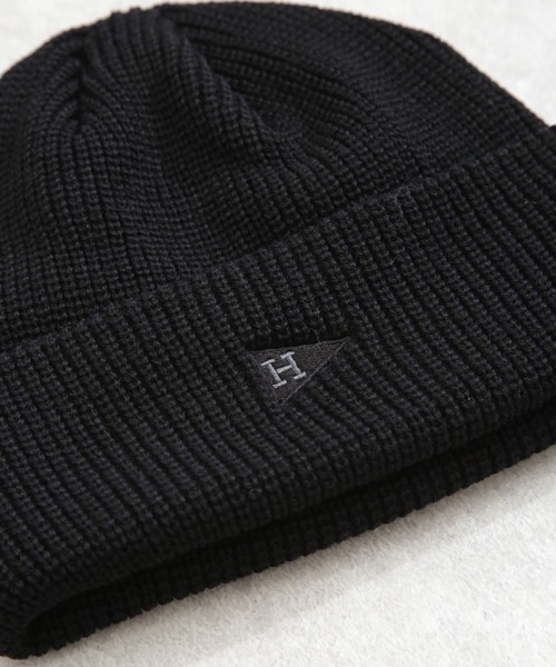 Healthknit（ヘルスニット）の「Healthknit/別注ペナント刺繍ニットキャップ（ニットキャップ/ビーニー・レディース・ブラック/ベージュ/グレー・FREE）」の9枚目の写真