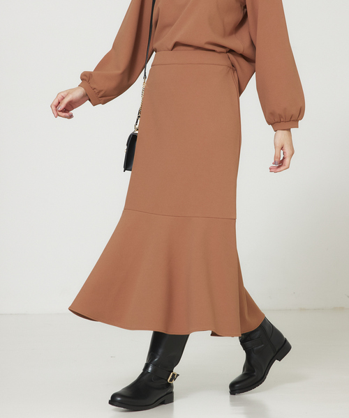 abahouse mavie(アバハウスマヴィ)の「カットジョーゼットマーメイドスカート(スカート・レディース・ブラウン/ブラック・フリー)」の7枚目の写真