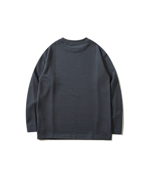 aimoha（アイモハ）の「aimoha men ビッグシルエットカットソー（ニット/セーター・メンズ・ブラック/ネイビー/グリーン/ベージュ・LARGE/XXX-LARGE/XX-LARGE/MEDIUM/X-LARGE）」の19枚目の写真
