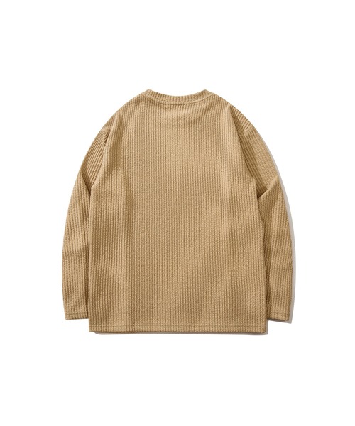 aimoha（アイモハ）の「aimoha men ビッグシルエットカットソー（ニット/セーター・メンズ・ブラック/ネイビー/グリーン/ベージュ・LARGE/XXX-LARGE/XX-LARGE/MEDIUM/X-LARGE）」の17枚目の写真