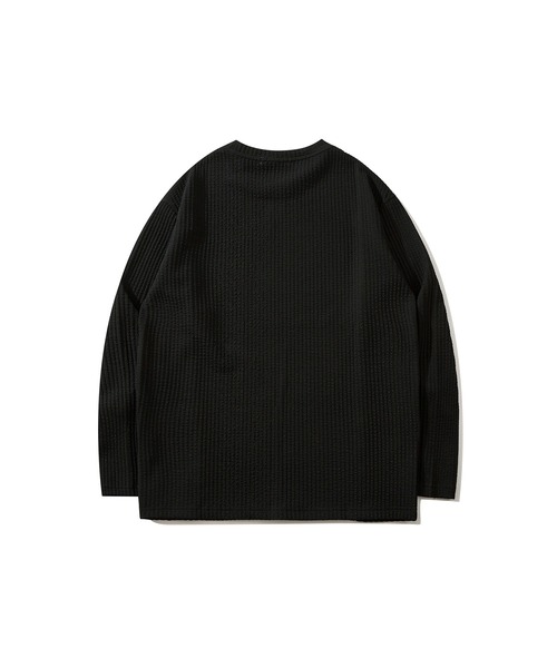 aimoha（アイモハ）の「aimoha men ビッグシルエットカットソー（ニット/セーター・メンズ・ブラック/ネイビー/グリーン/ベージュ・LARGE/XXX-LARGE/XX-LARGE/MEDIUM/X-LARGE）」の16枚目の写真