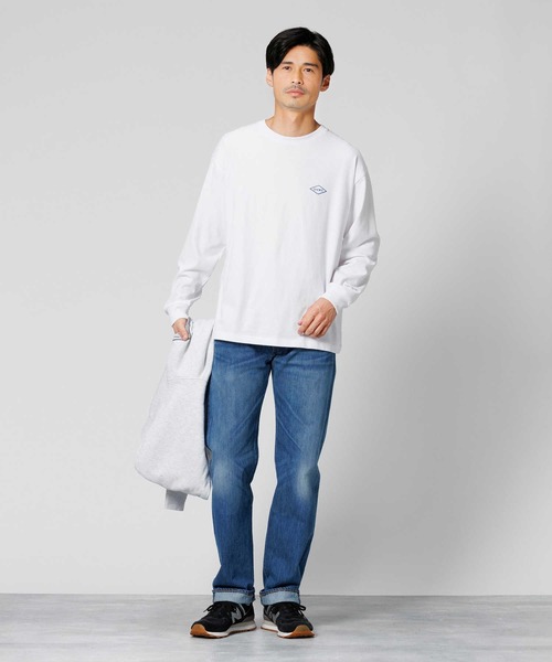 Right-on（ライトオン）の「SURFLOWER BRUSHE長袖Tシャツ（Tシャツ/カットソー・メンズ・ブラック/ホワイト/ネイビー・L/XL/M）」の11枚目の写真
