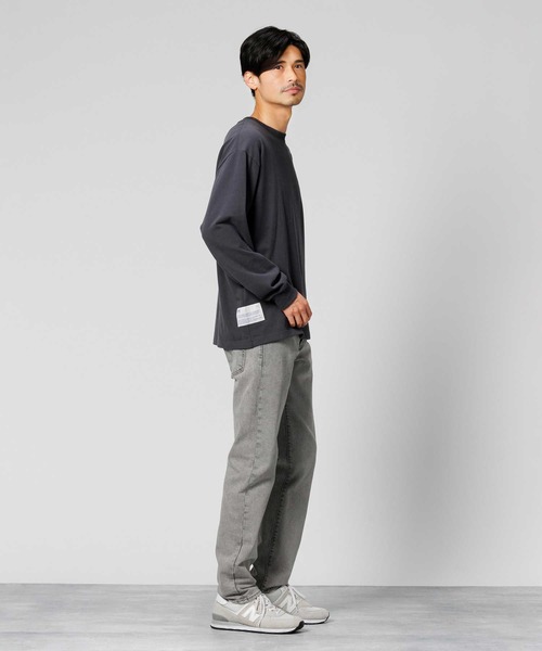 Right-on（ライトオン）の「SURFLOWER BRUSHE長袖Tシャツ（Tシャツ/カットソー・メンズ・ブラック/ホワイト/ネイビー・L/XL/M）」の13枚目の写真