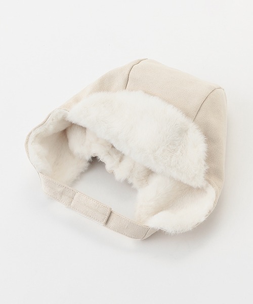 petit main（プティマイン）の「フライトキャップ（キャップ・キッズ・ベージュ/アイボリー・50cm/52cm/54cm）」の2枚目の写真