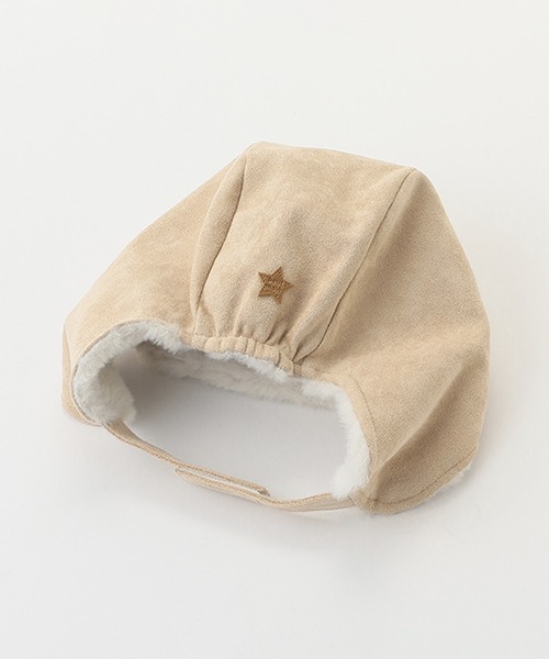 petit main（プティマイン）の「フライトキャップ（キャップ・キッズ・ベージュ/アイボリー・50cm/52cm/54cm）」の4枚目の写真