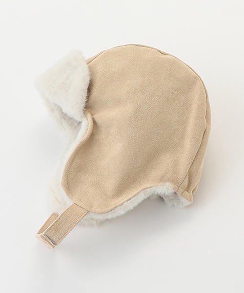 petit main（プティマイン）の「フライトキャップ（キャップ・キッズ・ベージュ/アイボリー・50cm/52cm/54cm）」の6枚目の写真