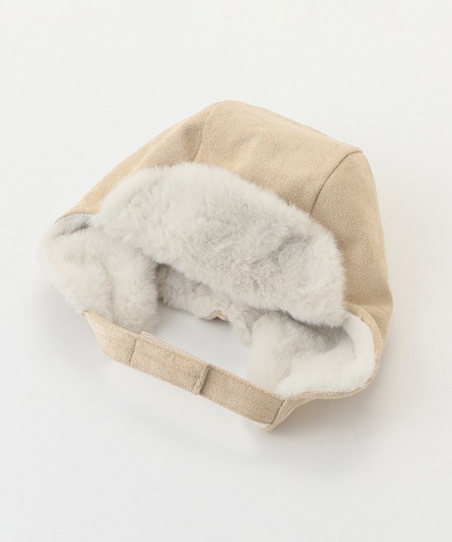 petit main（プティマイン）の「フライトキャップ（キャップ・キッズ・ベージュ/アイボリー・50cm/52cm/54cm）」の9枚目の写真