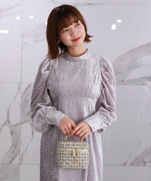 archives(アルシーヴ)の「ツイードバニティショルダー(ショルダーバッグ・レディース・グレー/ブラック・FREE)」の12枚目の写真