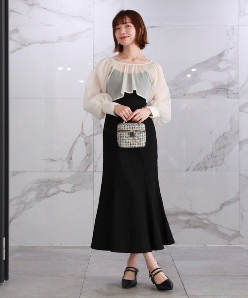 archives(アルシーヴ)の「ツイードバニティショルダー(ショルダーバッグ・レディース・グレー/ブラック・FREE)」の8枚目の写真