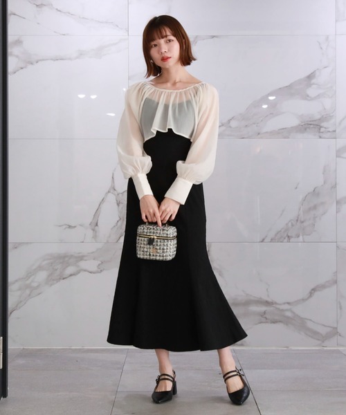 archives(アルシーヴ)の「ツイードバニティショルダー(ショルダーバッグ・レディース・グレー/ブラック・FREE)」の9枚目の写真