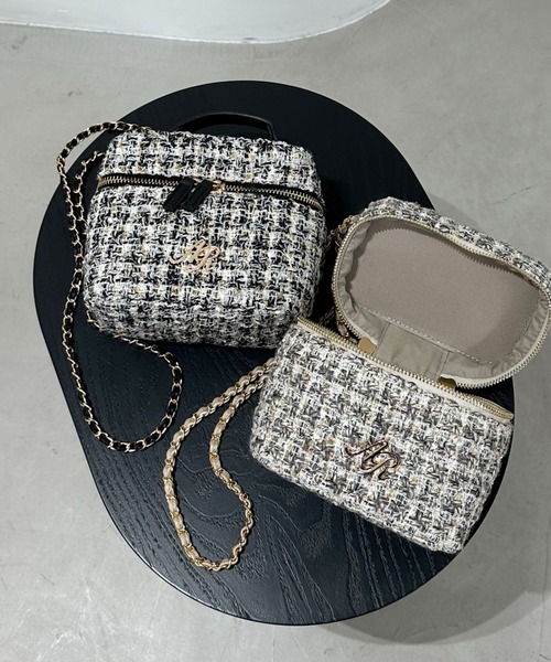 archives(アルシーヴ)の「ツイードバニティショルダー(ショルダーバッグ・レディース・グレー/ブラック・FREE)」の17枚目の写真