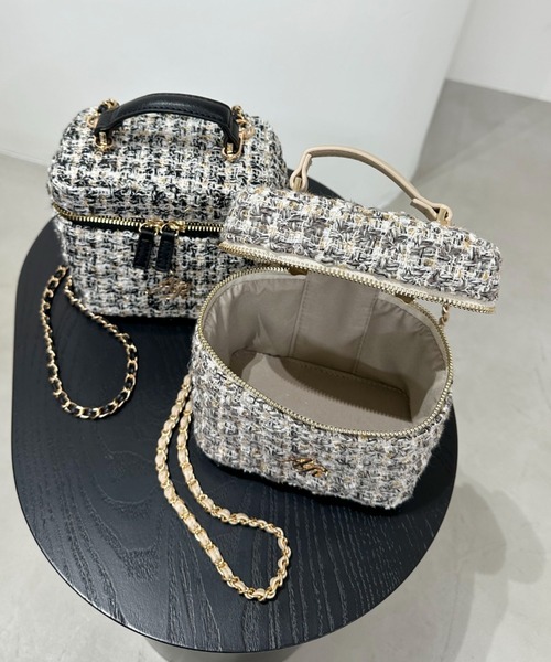 archives(アルシーヴ)の「ツイードバニティショルダー(ショルダーバッグ・レディース・グレー/ブラック・FREE)」の18枚目の写真