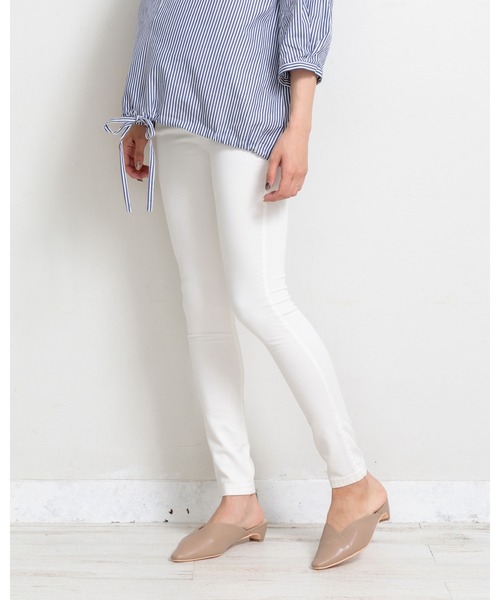 PATRIOT TAXI SELECT(パトリオットタクシーセレクト)の「【犬印】テフロン撥水防汚加工パンツ(マタニティウェア/グッズ・レディース・ブラック/ライトベージュ/オフホワイト・S/L/M)」の6枚目の写真