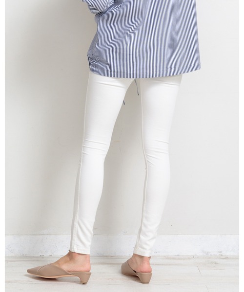 PATRIOT TAXI SELECT(パトリオットタクシーセレクト)の「【犬印】テフロン撥水防汚加工パンツ(マタニティウェア/グッズ・レディース・ブラック/ライトベージュ/オフホワイト・S/L/M)」の8枚目の写真