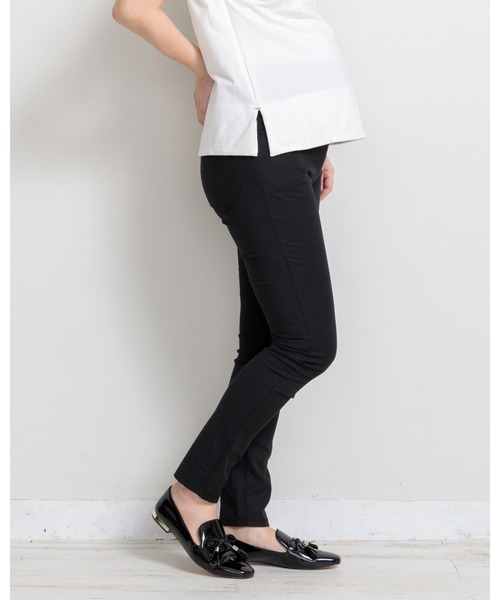 PATRIOT TAXI SELECT(パトリオットタクシーセレクト)の「【犬印】テフロン撥水防汚加工パンツ(マタニティウェア/グッズ・レディース・ブラック/ライトベージュ/オフホワイト・S/L/M)」の13枚目の写真