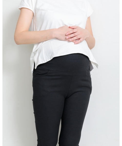 PATRIOT TAXI SELECT(パトリオットタクシーセレクト)の「【犬印】テフロン撥水防汚加工パンツ(マタニティウェア/グッズ・レディース・ブラック/ライトベージュ/オフホワイト・S/L/M)」の15枚目の写真