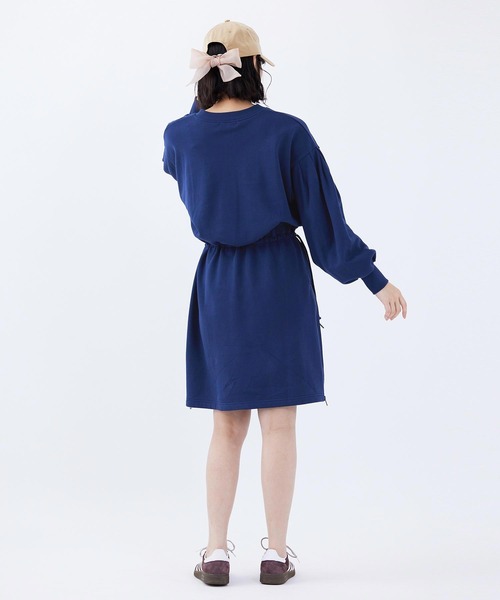 MILKFED.（ミルクフェド）の「WEST DRAWSTIRNG SWEAT DRESS（ワンピース・レディース・アッシュ/ライトグリーン/ネイビー・ONE SIZE）」の13枚目の写真