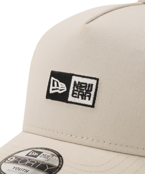 NEW ERA（ニューエラ）の「ニューエラキッズ メッシュキャップ 9FORTYA-Frame ボックスロゴ（キャップ・キッズ・ストーン/ブラック/ブラック系・52-56cm）」の8枚目の写真